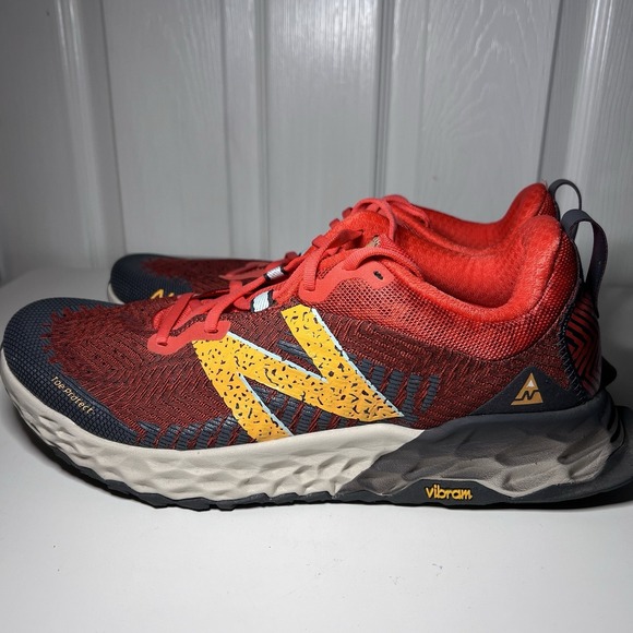 New Balance Fresh Foam Hierro v6 trail running-Orange/ Red 12.5 Men's - Picture 4 of 10